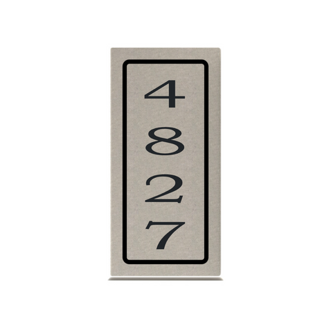 Vertical Address Stone