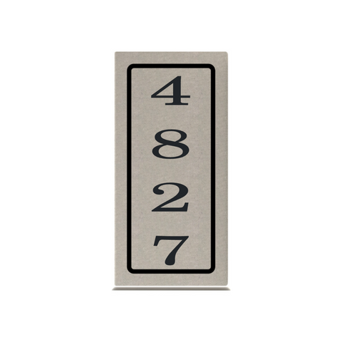 Vertical Address Stone