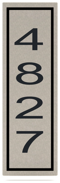 Vertical Address Stone