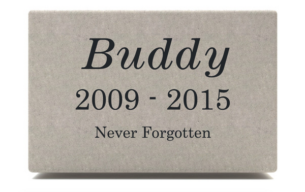 Personalized Pet Memorial Stones