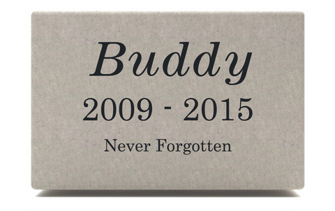 Personalized Pet Memorial Stones