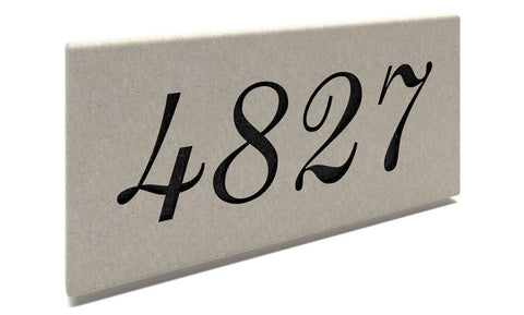 Personalized Stone Mailbox Numbers