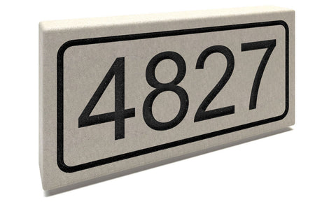 Personalized Stone Mailbox Numbers