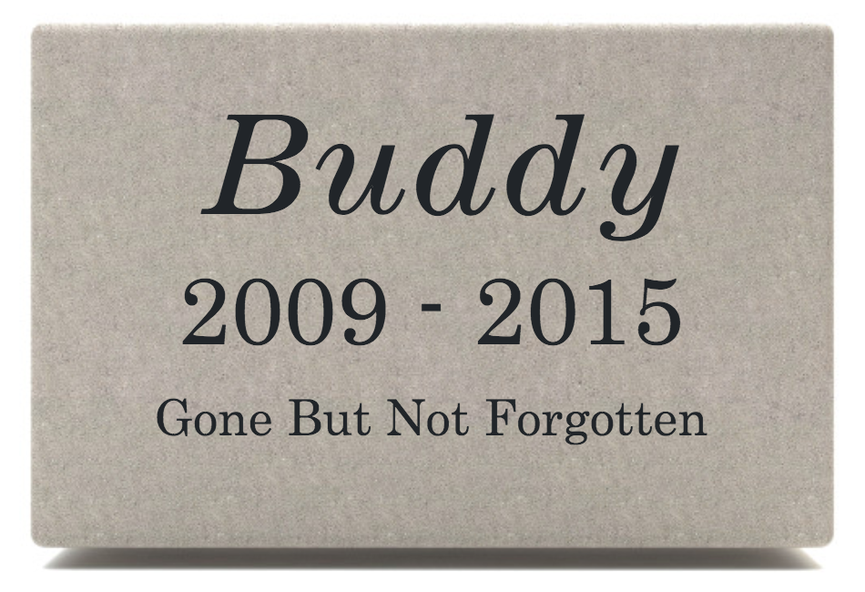 Pet Memorial Stones - Large